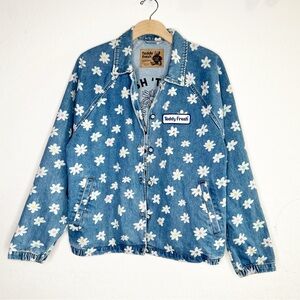 Teddy Fresh Blue Floral Jean Jacket